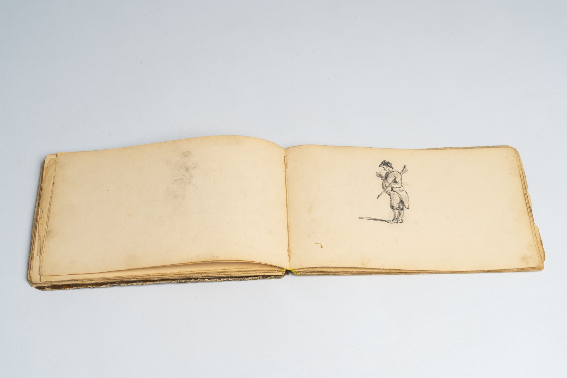 Ildephonse Stocquart (1819-1889): 'Croquis de paysage', sketchbook, pencil and watercolour on paper, - Bild 3 aus 7