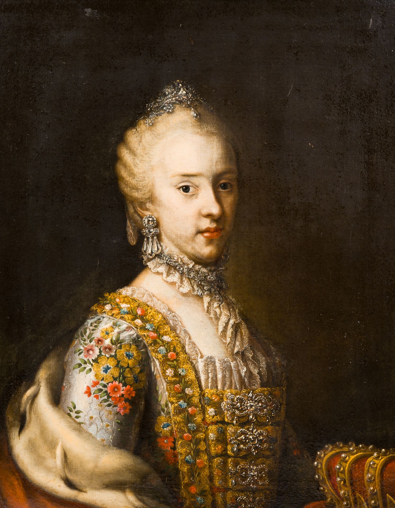 Austrian school, in the manner of Jean-Marc Nattier (1685-1766): Portrait of Marie Antoinette of Aus