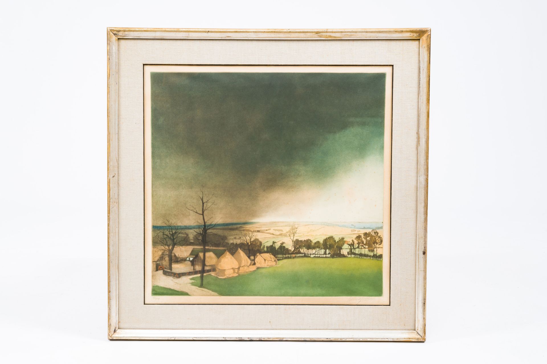 Valerius De Saedeleer (1867-1942): Landscape after the storm, etching and aquatint, ed. 116/125 - Bild 2 aus 4
