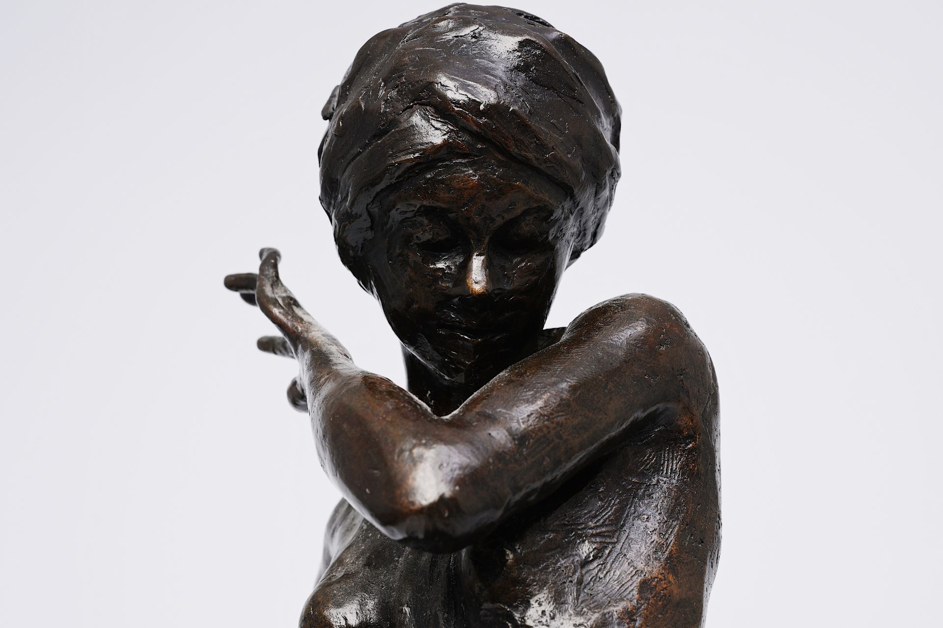 Pavel Petrovitch Trubetskoy (1866-1938): Lady Constance Stewart Richardson, patinated bronze, foundr - Image 11 of 20