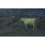 Edgard Farasyn (Edgar Farasijn, 1858-1938): 'Nuit calme' (Quiet night), oil on canvas