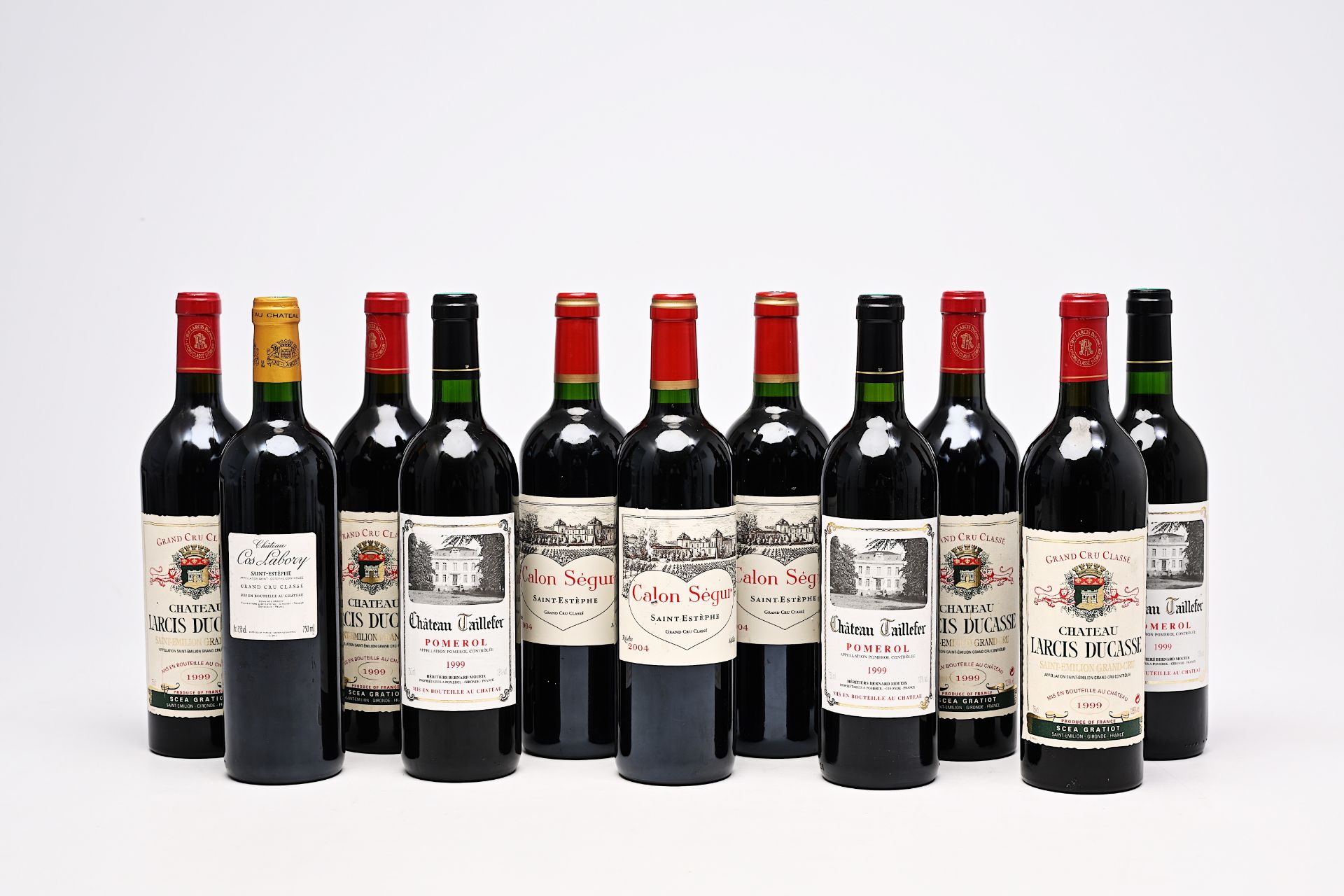 Three bottles of Chateau Taillefer Pomerol, four bottles of Chateau Larcis Ducasse Saint-Emilion and