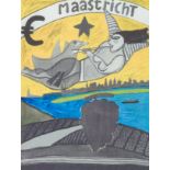 Guillaume Corneille van Beverloo (Corneille, 1922-2010): 'Maastricht', lithograph in colours, ed. E/