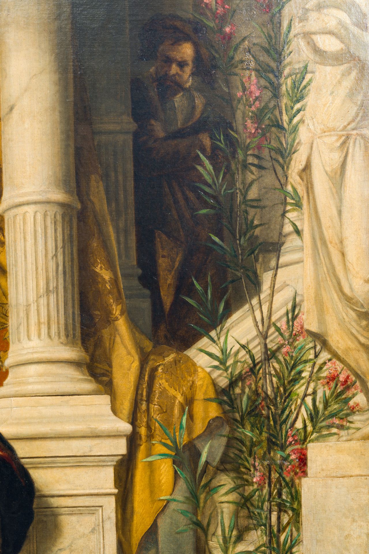 Albrecht De Vriendt (1843-1900): Othello and Desdemona, oil on canvas - Image 7 of 15