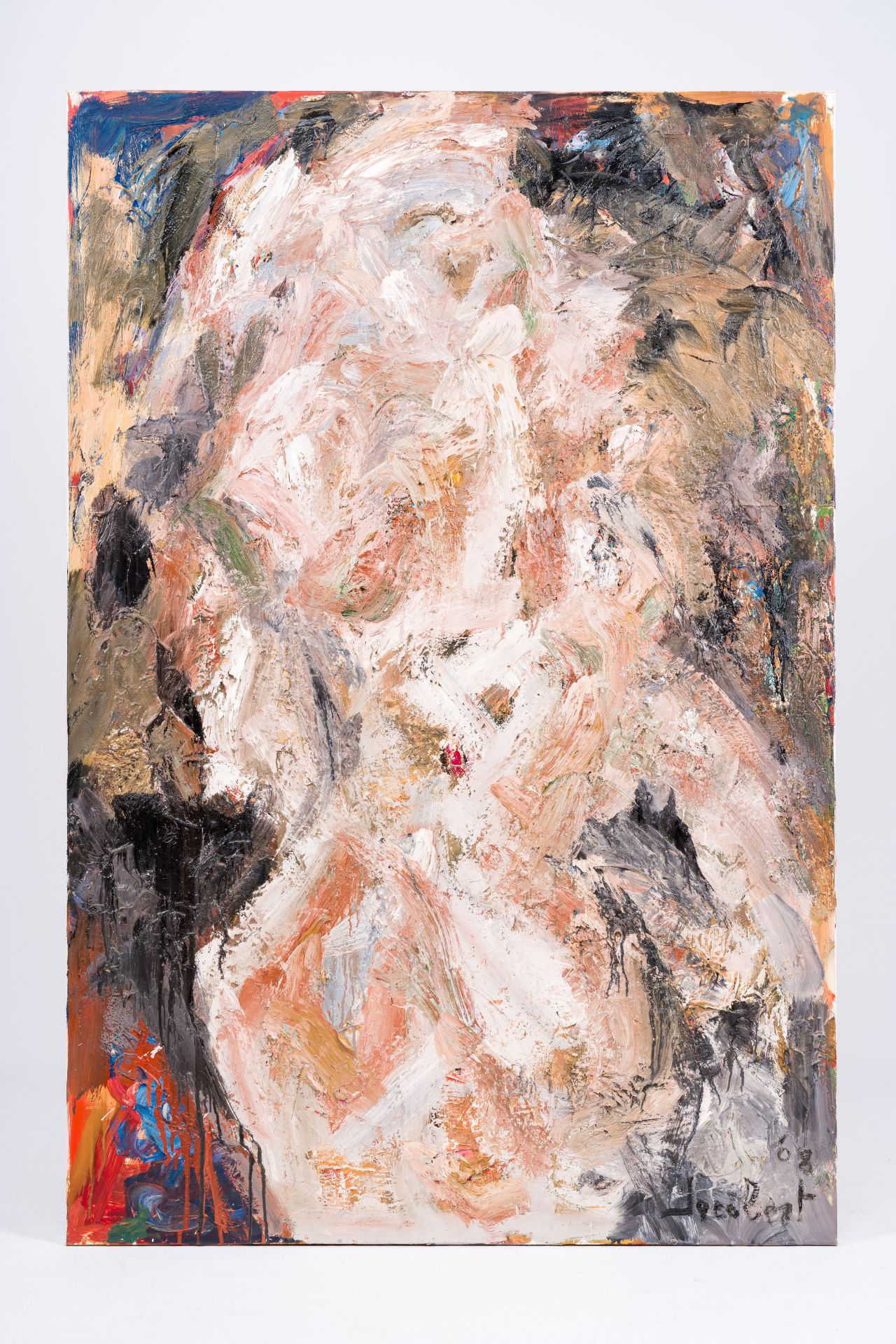 Jacobert (Jacques Busschaert, 1944-2012): Abstract composition, oil on canvas, dated (20)08 - Bild 2 aus 8