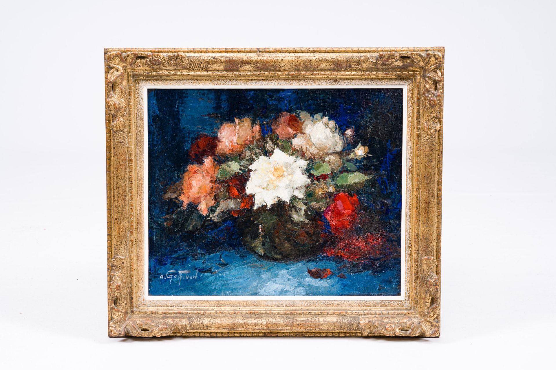 Aristide Goffinon (1881-1952): Still life of flowers, oil on canvas - Bild 2 aus 4