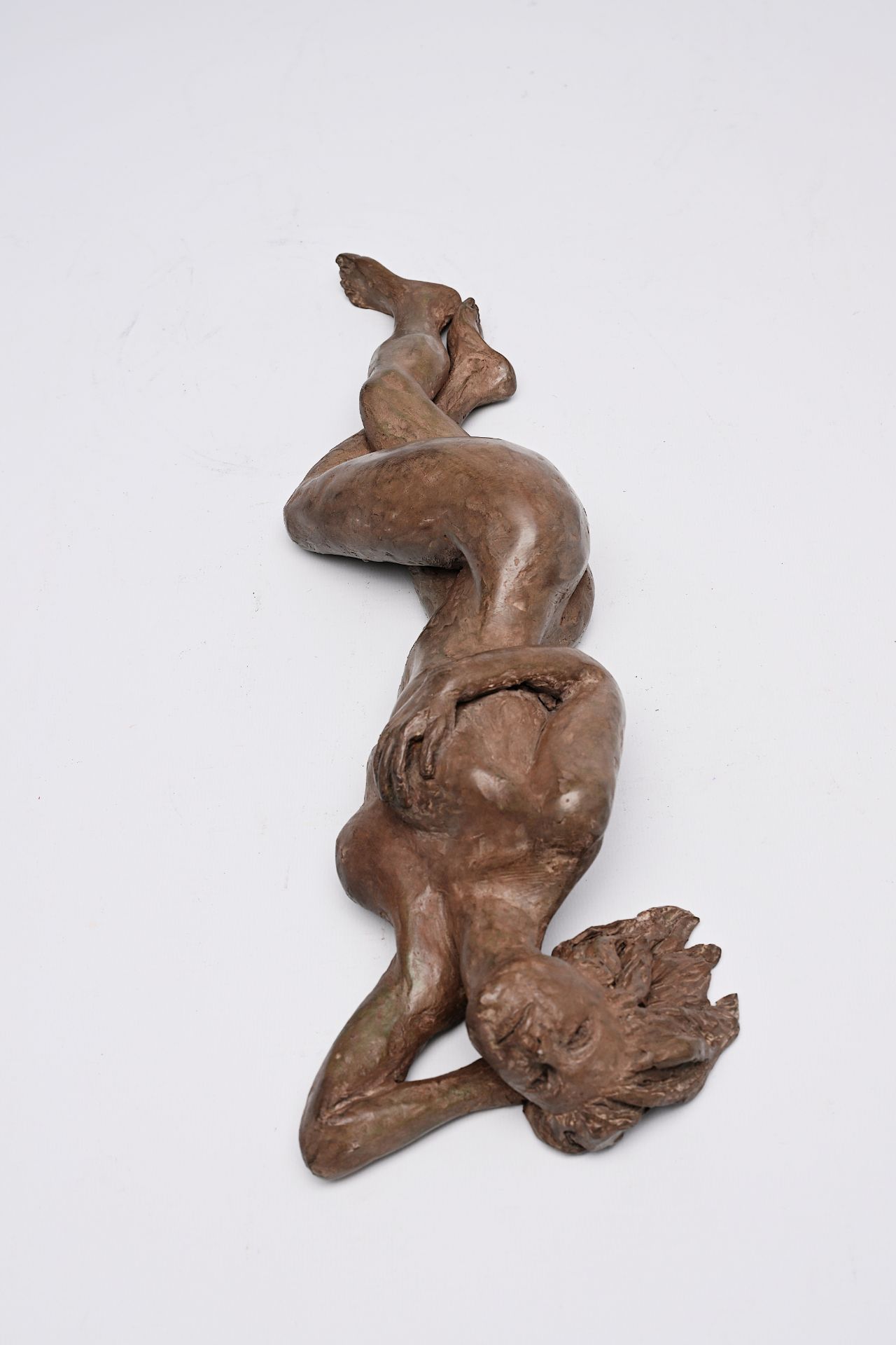 Christian Charvet (1951): 'Odalisque', brown patinated bronze, ed. E.A. II/IV, foundry mark 'Fonderi - Image 6 of 16