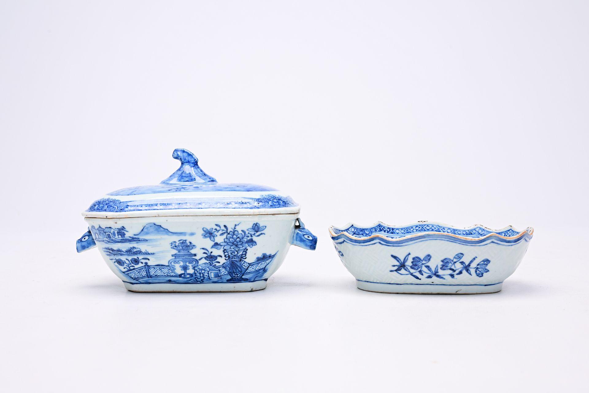 A varied collection of Chinese blue and white porcelain, Kangxi and later - Image 2 of 12