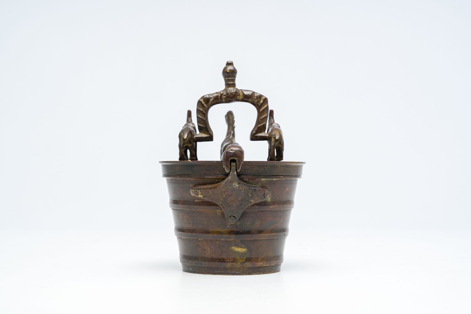 A set of bronze probably Portuguese colonial Nuremberg style nesting weights, ca. 1900 - Image 3 of 13