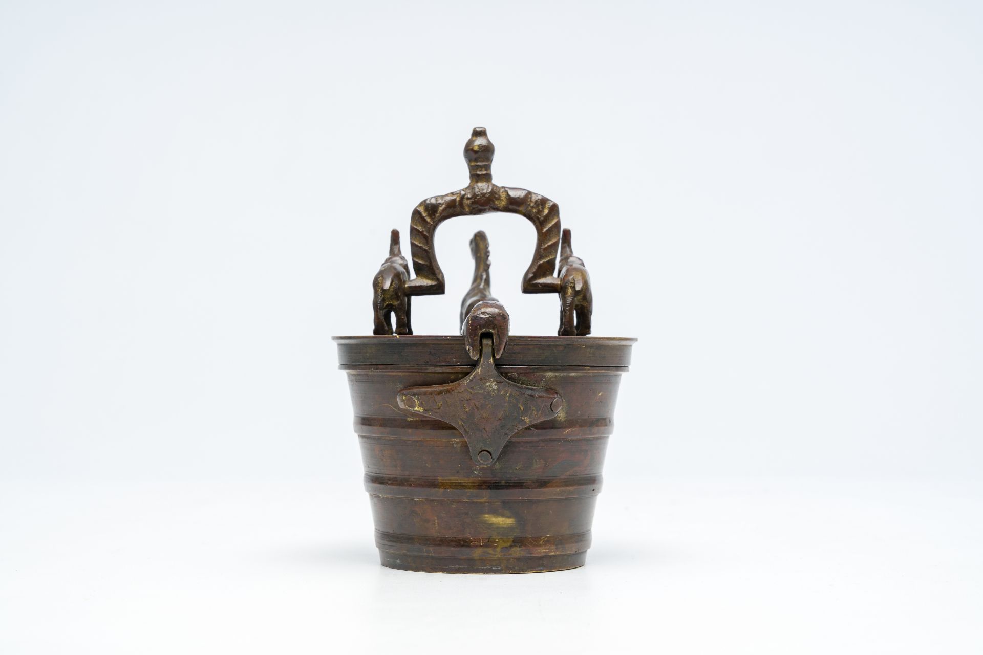 A set of bronze probably Portuguese colonial Nuremberg style nesting weights, ca. 1900 - Bild 3 aus 13