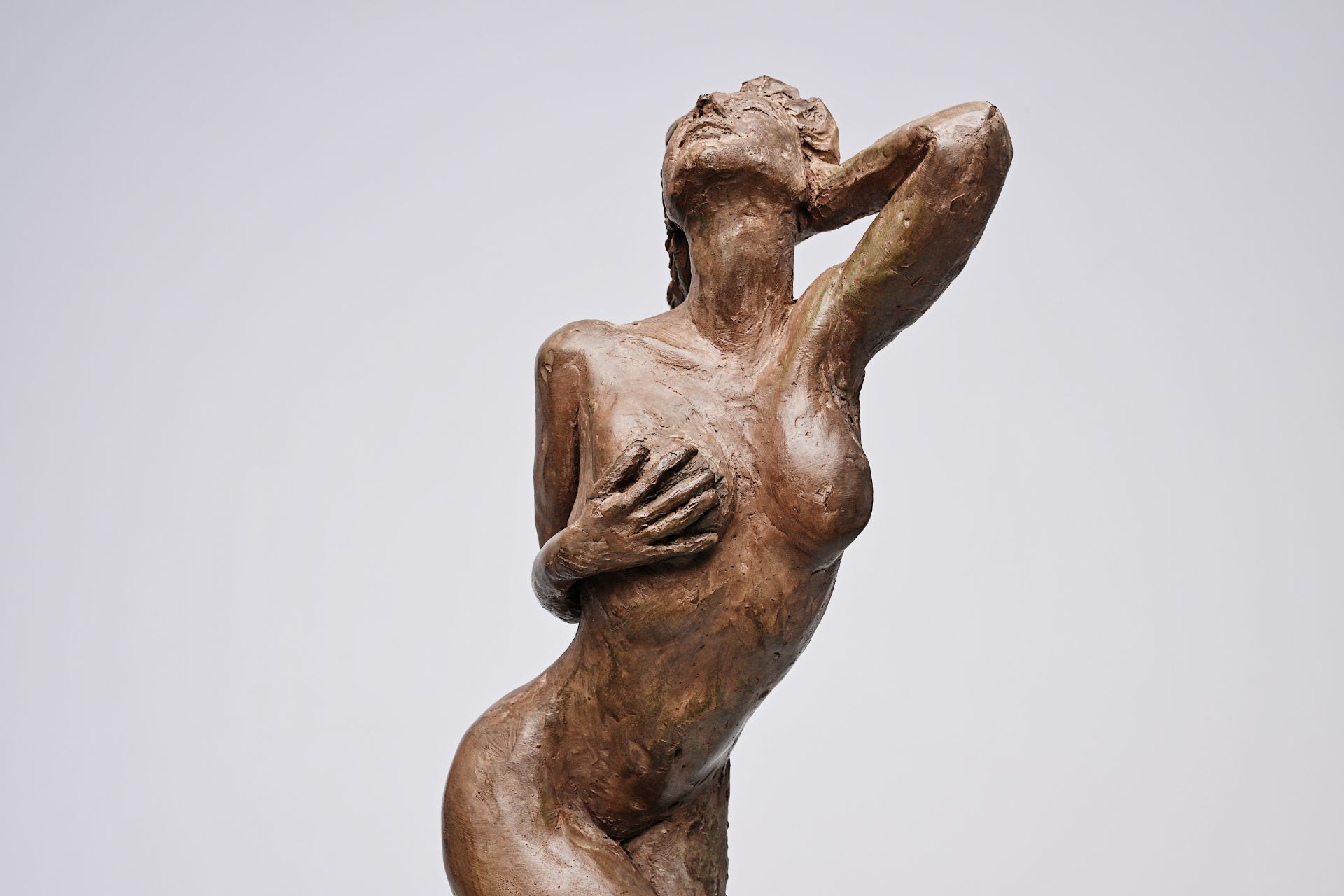Christian Charvet (1951): 'Odalisque', brown patinated bronze, ed. E.A. II/IV, foundry mark 'Fonderi - Image 15 of 16