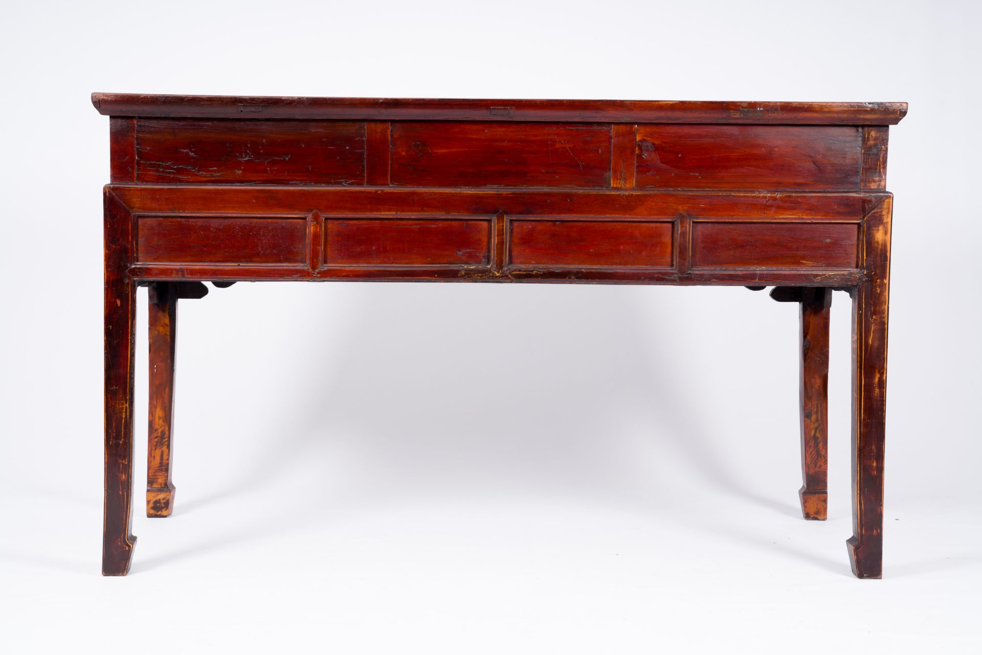 A Chinese wood wall console with 'Bajixiang' design, 19th/20th C. - Bild 5 aus 7