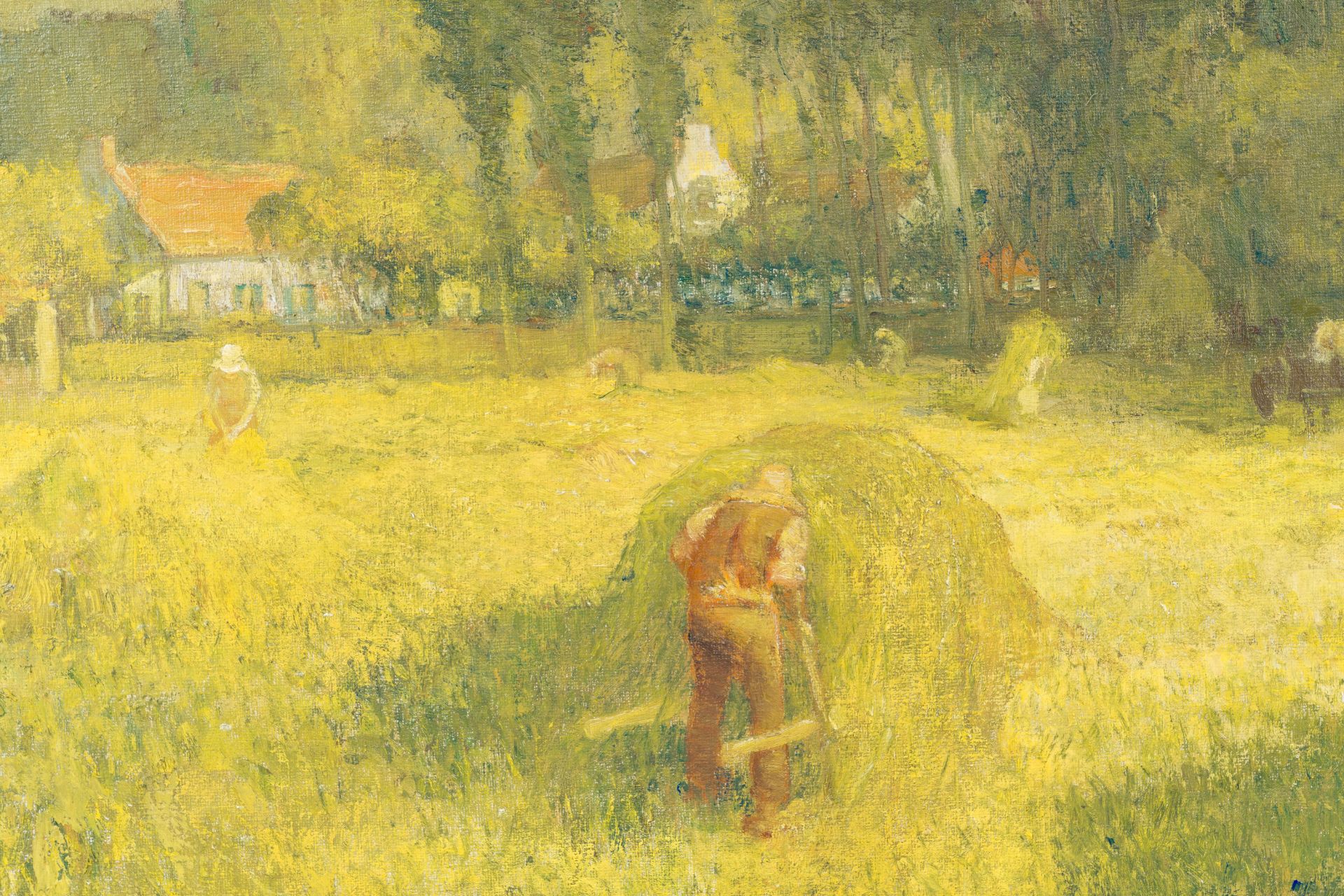 Alfons De Cuyper (1887-1950): The hard work, oil on canvas, dated (19)47 - Bild 5 aus 5