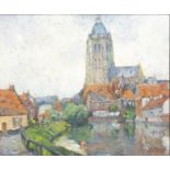 Mecislas De Rakowsky (1882-1947): 'Audenarde', oil on canvas, dated 1933