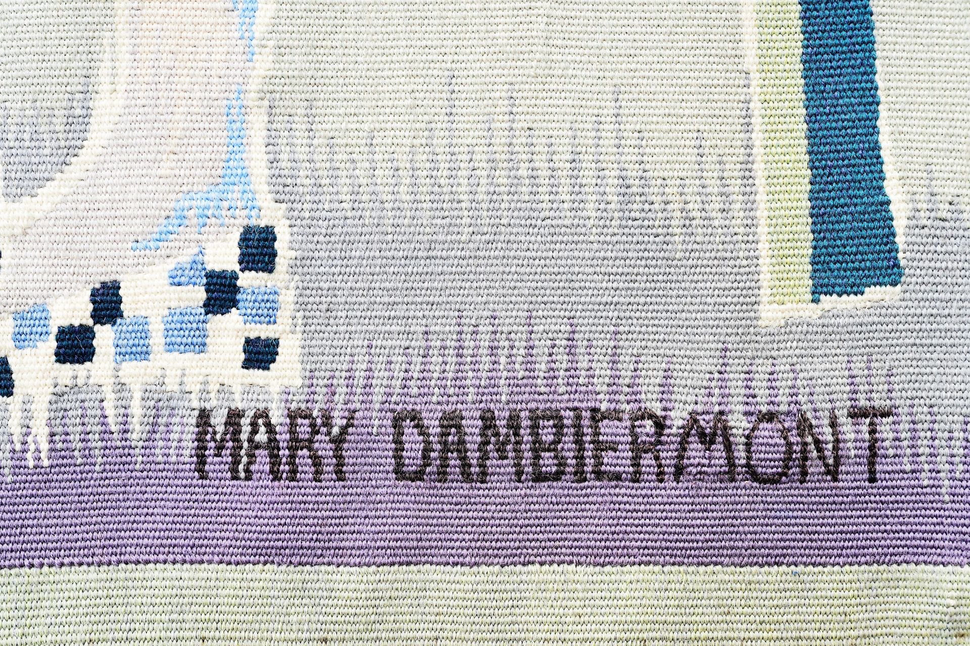 Mary Dambiermont (1932-1983): The three graces of rural life, wall tapestry, Koninklijke Manufactuur - Image 3 of 9