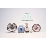 A varied collection of Chinese blue, white and blanc de Chine, Japanese Imari and Samson famille ros