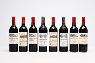 Eight bottles of Saint-Emilion Grand Cru (Chateau Troplong Mondot, Chateau Soutard and Chateau Haut-