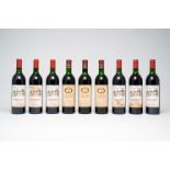 Three bottles of Chateau Labegorce and six bottles of Chateau Canuet, Margaux, 1966 and 1985