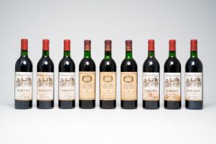 Three bottles of Chateau Labegorce and six bottles of Chateau Canuet, Margaux, 1966 and 1985