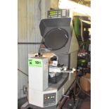 MITUTOYO PH350 OPTICAL COMPARATOR WITH MITUTOYO MICROPAK 2 DRO & CART, S/N: 350318