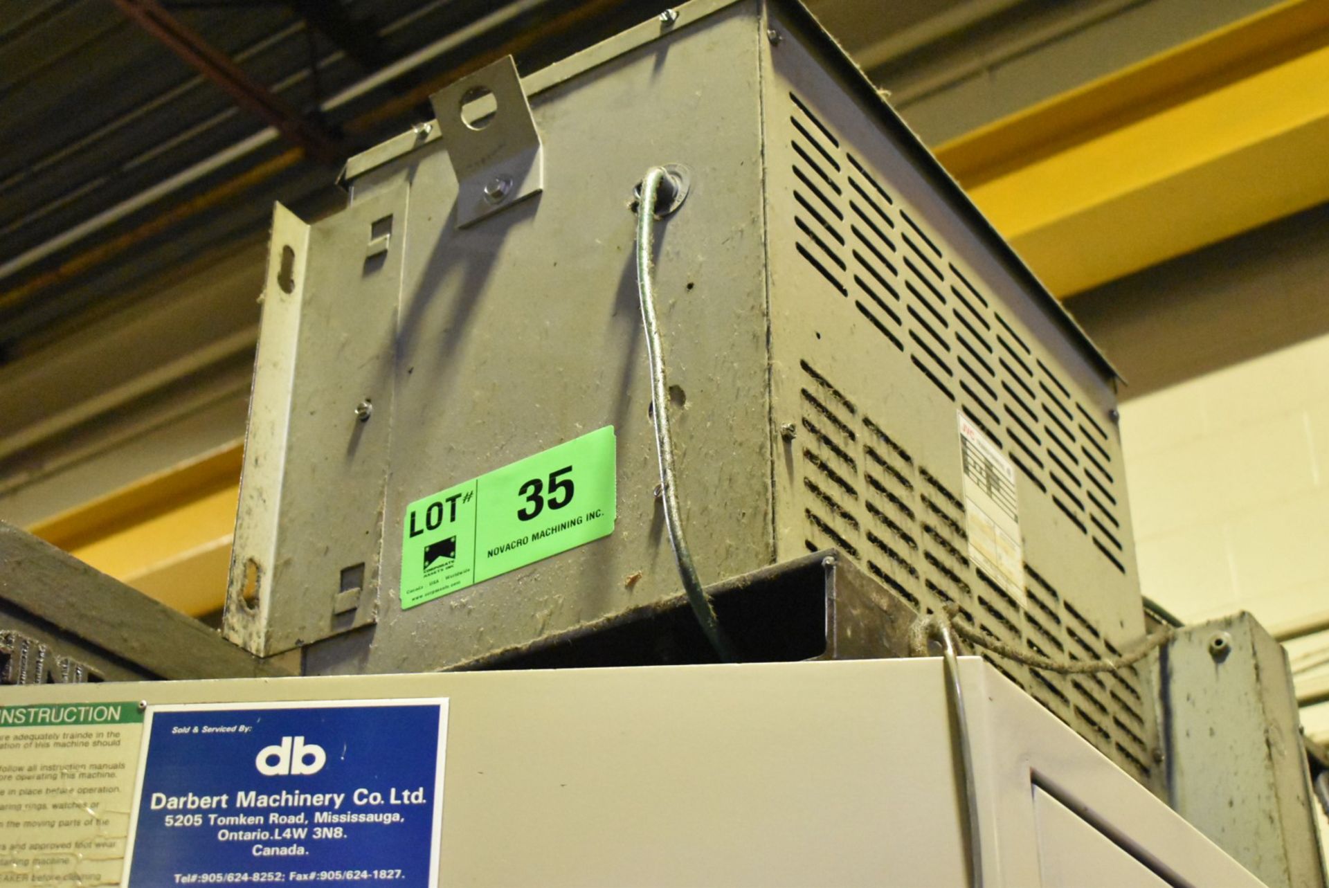 45KVA TRANSFORMER (CI) [RIGGING FEE FOR LOT#35 - $85 USD PLUS APPLICABLE TAXES]