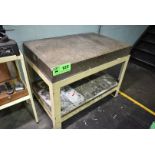 48" X 30" X 6" GRANITE SURFACE PLATE WITH STAND [RIGGING FEE FOR LOT#122 - $25 USD PLUS APPLICABLE