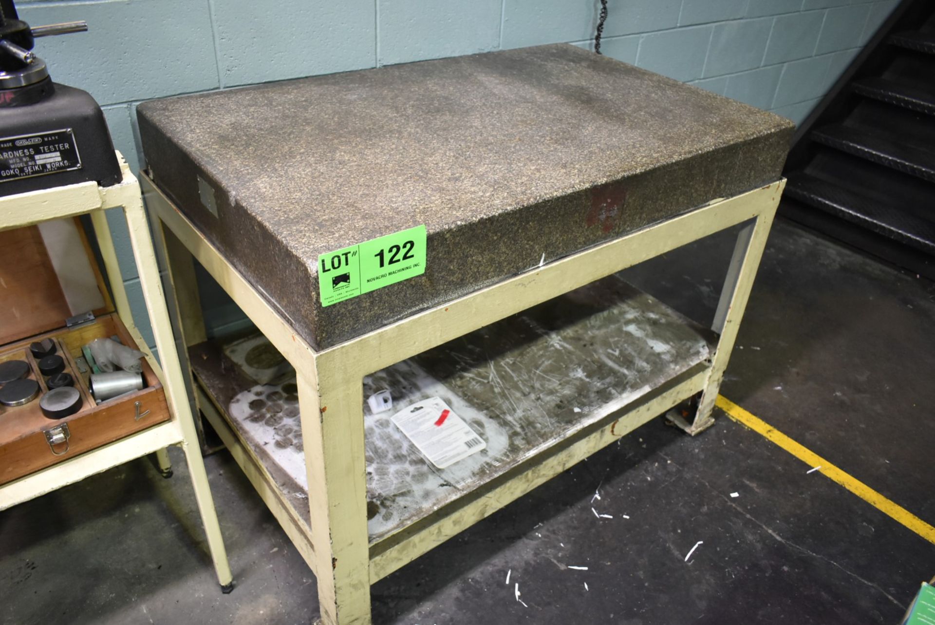 48" X 30" X 6" GRANITE SURFACE PLATE WITH STAND [RIGGING FEE FOR LOT#122 - $25 USD PLUS APPLICABLE