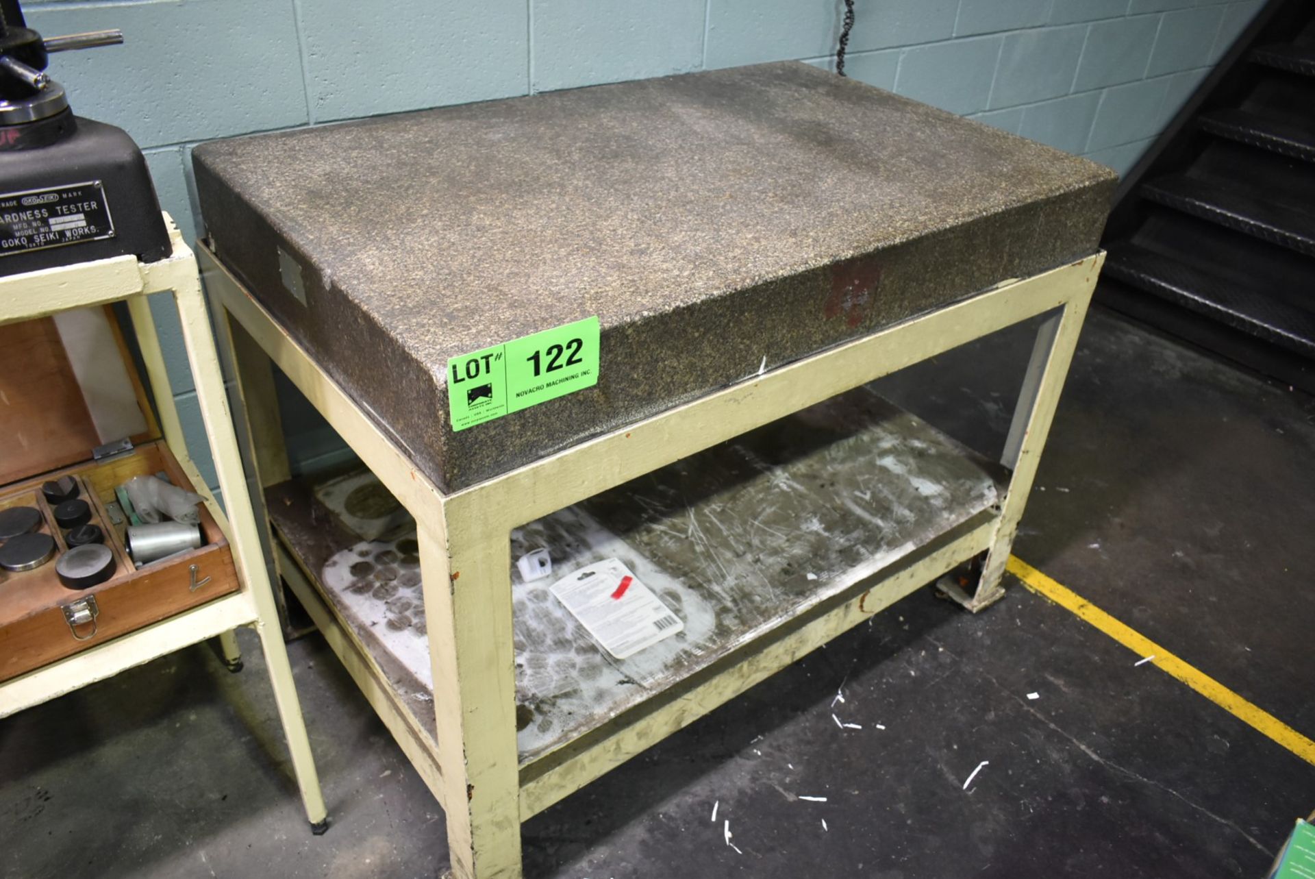 48" X 30" X 6" GRANITE SURFACE PLATE WITH STAND