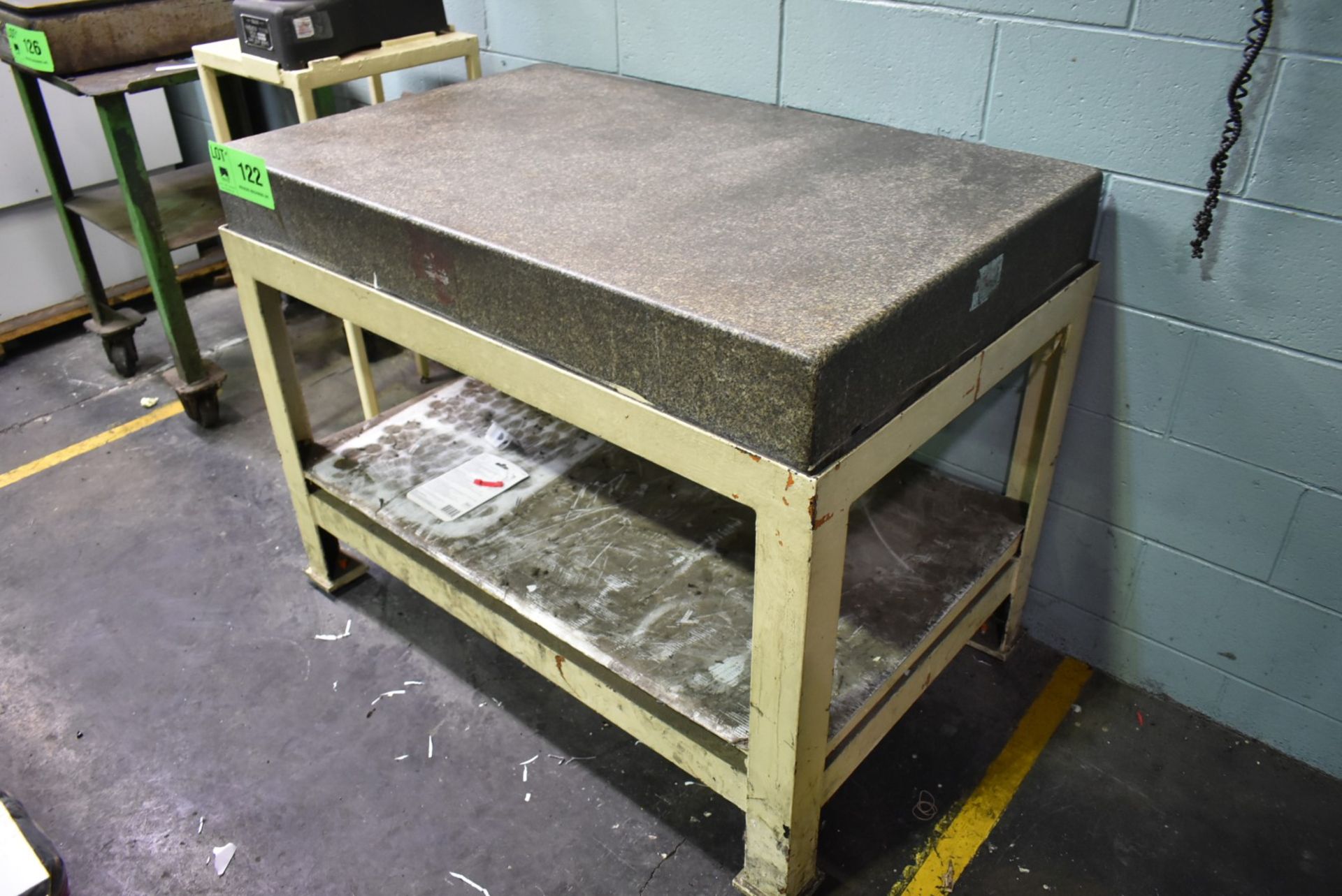 48" X 30" X 6" GRANITE SURFACE PLATE WITH STAND [RIGGING FEE FOR LOT#122 - $25 USD PLUS APPLICABLE - Image 2 of 2