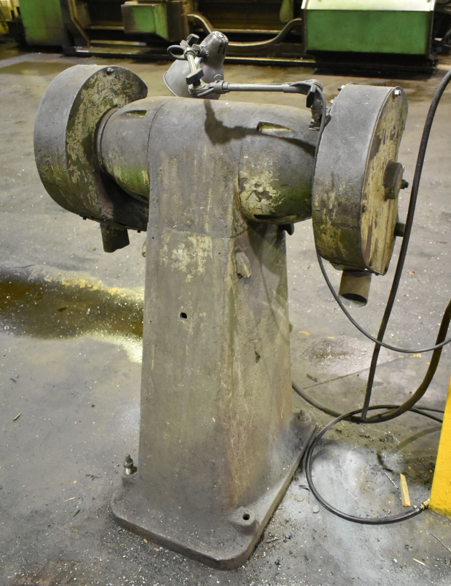 STAMFORD 12" DOUBLE END PEDESTAL GRINDER WITH SPEEDS TO 1750 RPM, S/N: 3199/1 (CI) [RIGGING FEE - Image 2 of 3