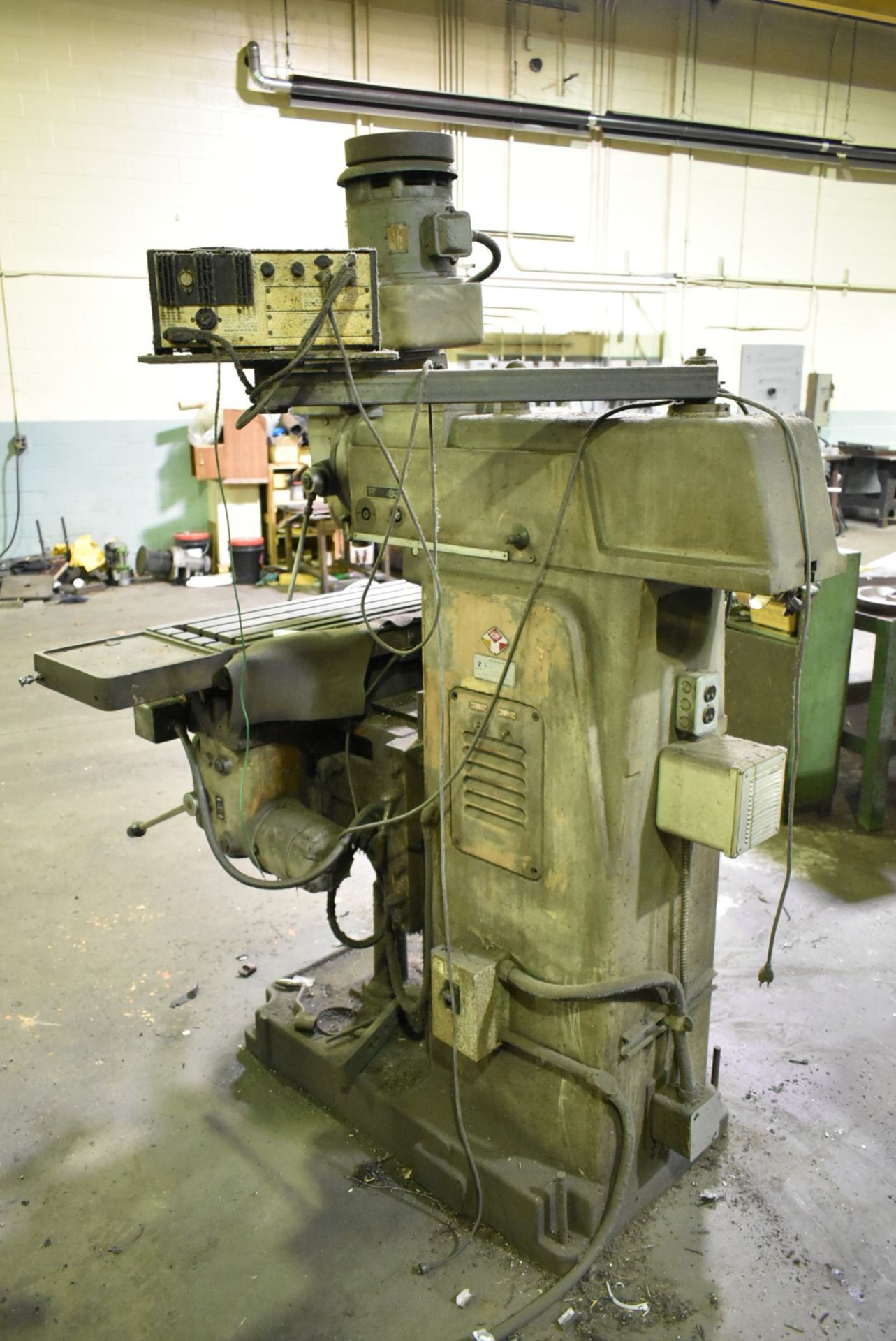 RAMBAUDI V2 VERTICAL MILLING MACHINE WITH 12"X42" TABLE, SPEEDS TO 5100 RPM, MITUTOYO 2-AXIS DRO, - Image 2 of 6