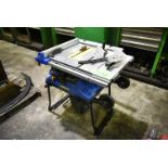 MASTERCRAFT 10" PORTABLE TABLE SAW [RIGGING FEE FOR LOT#59B - $25 USD PLUS APPLICABLE TAXES]