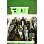 LOT/ (10) CAT40 TOOL HOLDERS