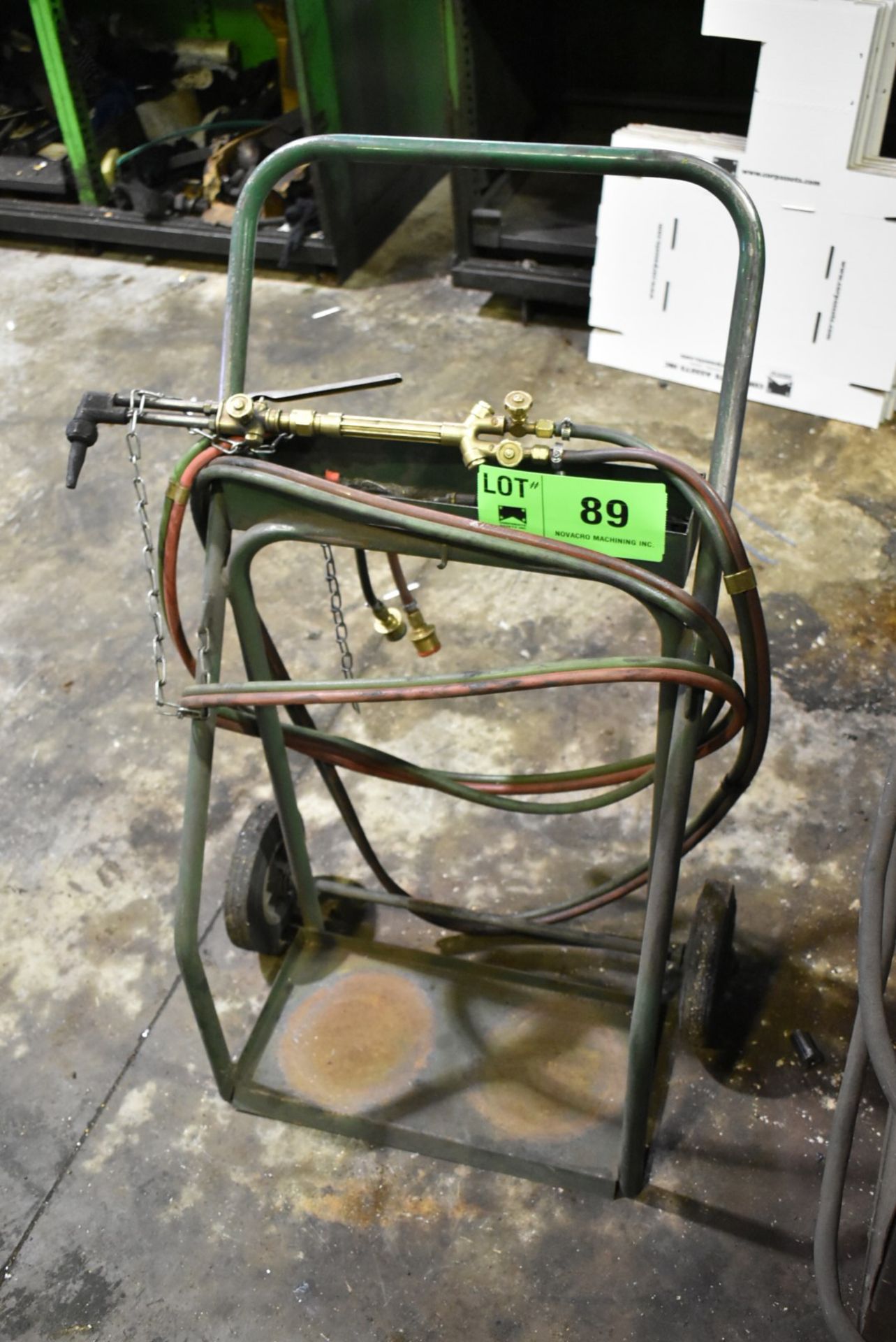 LOT/ TORCH WITH CART [RIGGING FEE FOR LOT#89 - $25 USD PLUS APPLICABLE TAXES]