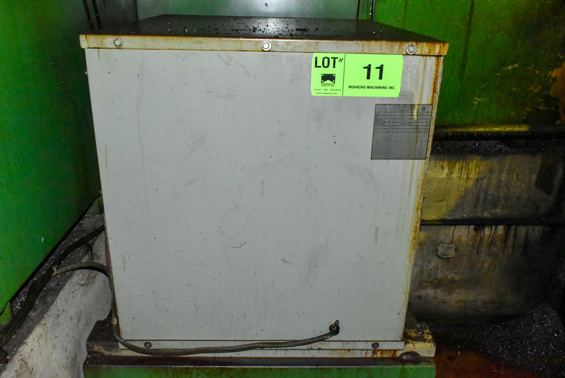 112.5KVA TRANSFORMER (CI) [RIGGING FEE FOR LOT#11 - $85 USD PLUS APPLICABLE TAXES]