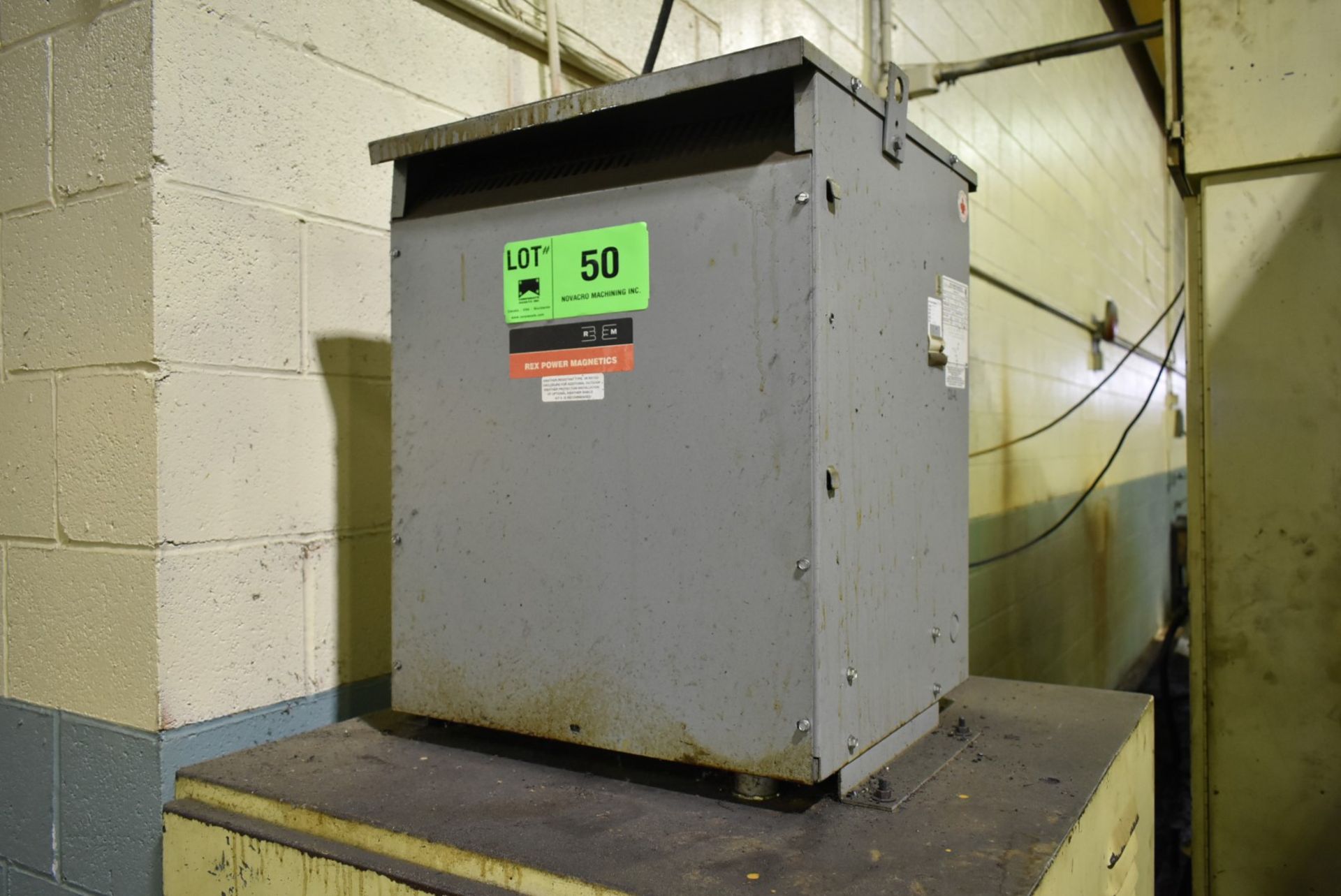 112.5KVA TRANSFORMER (CI) [RIGGING FEE FOR LOT#50 - $85 USD PLUS APPLICABLE TAXES]
