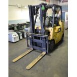 CATERPILLAR GC35K-LP LPG FORKLIFT WITH 7000LBS CAPACITY, 2 STAGE MAST, 120" MAX REACH, CUSHION
