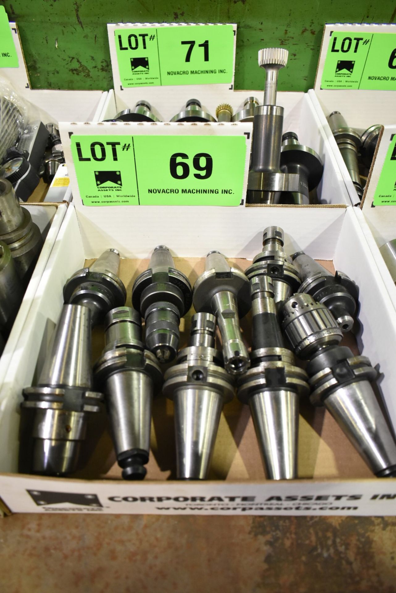 LOT/ (10) CAT40 TOOL HOLDERS