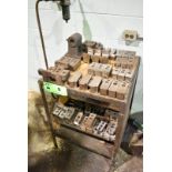 LOT/ SHELF WITH LATHE CHUCKS AND TOOLING [RIGGING FEE FOR LOT#8 - $25 USD PLUS APPLICABLE TAXES]