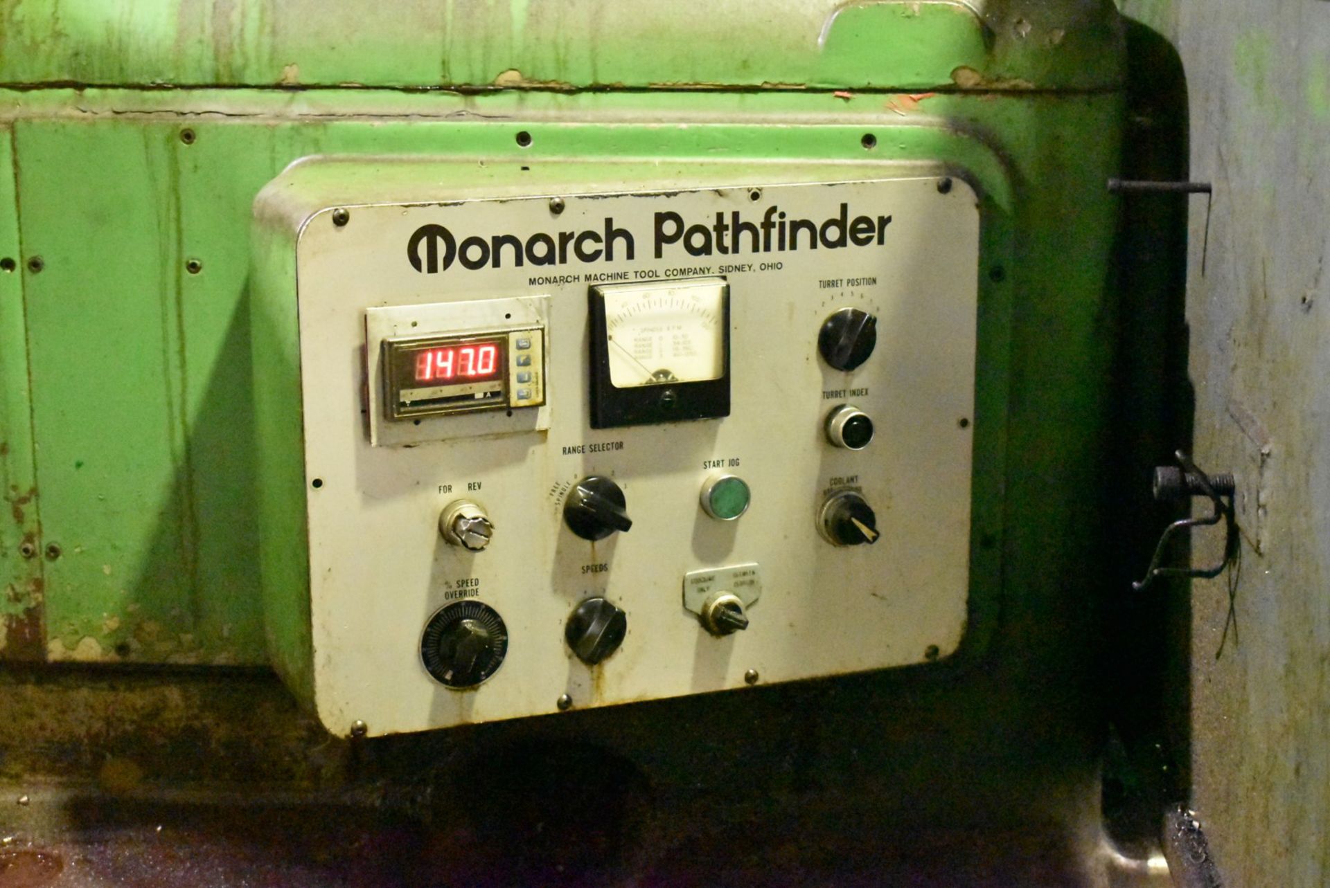 MONARCH PATHFINDER CNC ENGINE LATHE WITH GENERAL NUMERIC GN3 CNC CONTROL, 32" SWING OVER BED, 135" - Image 3 of 10