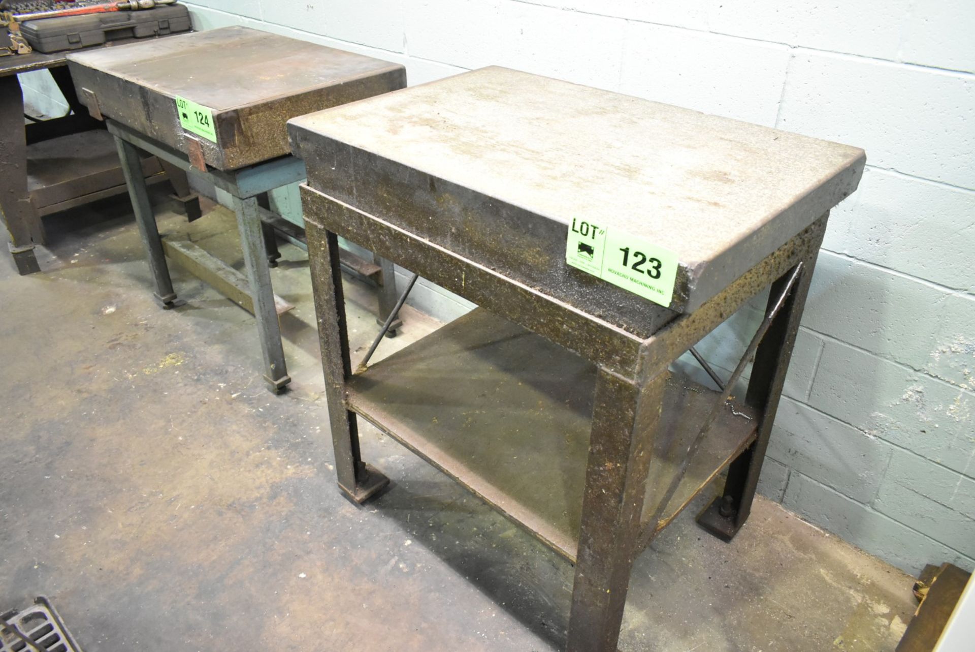 36" X 24" X 8" GRANITE SURFACE PLATE WITH STAND [RIGGING FEE FOR LOT#123 - $25 USD PLUS APPLICABLE - Image 2 of 2