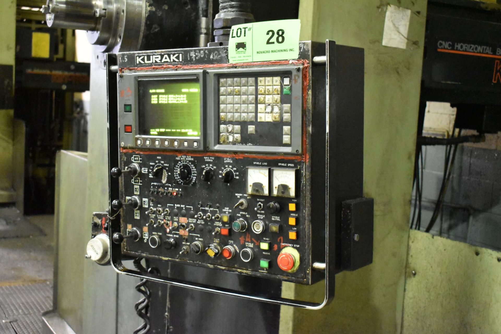 KURAKI KBT-11WDX CNC TABLE-TYPE HORIZONTAL BORING MILLS WITH FANUC CNC CONTROL, 4.33" SPINDLE, 62. - Image 2 of 5