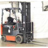 TOYOTA (2021) 8FBCU25 4,000 LB. CAPACITY 48V ELECTRIC FORKLIFT WITH 237.5" MAX. LIFT HEIGHT, 3-STAGE