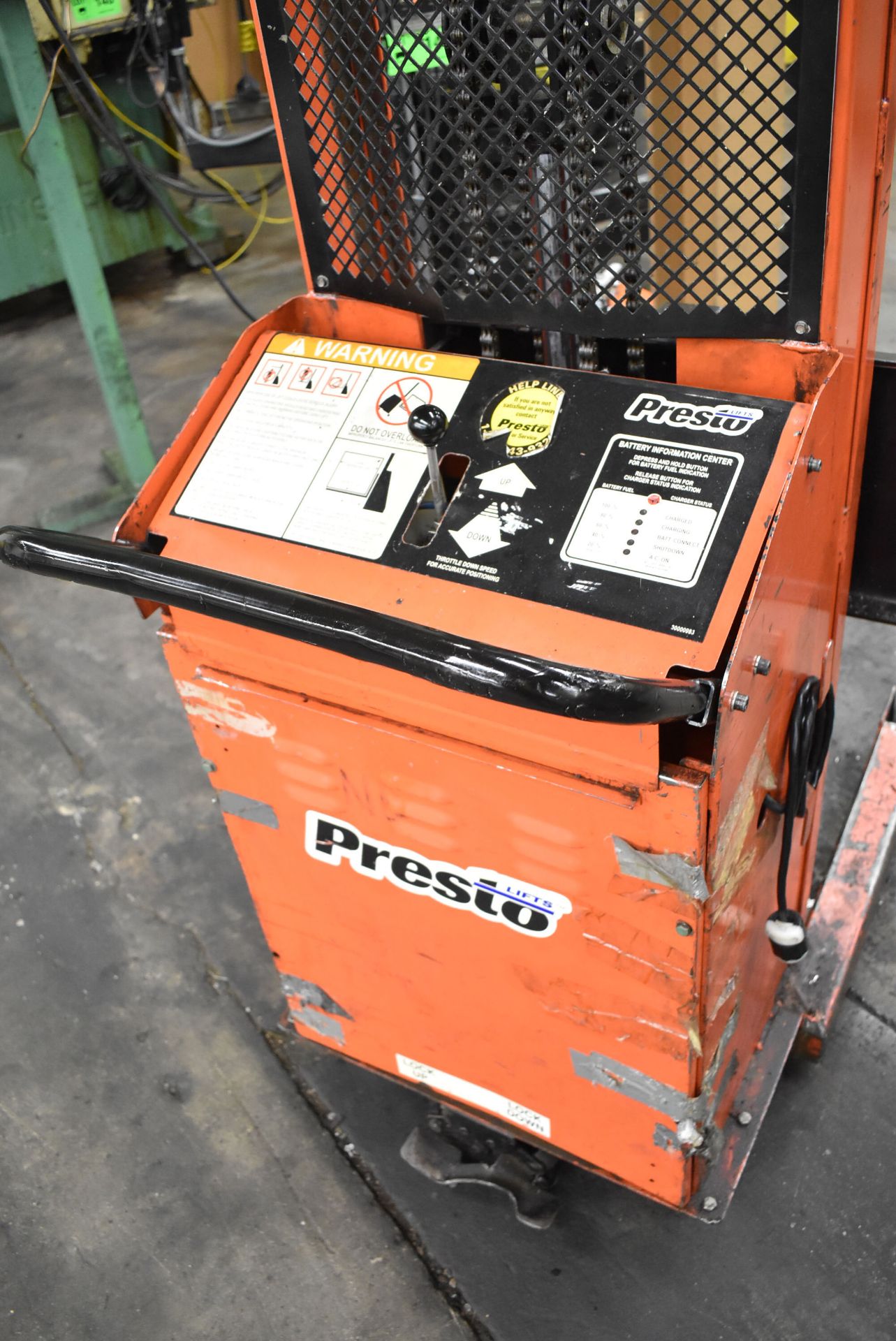 PRESTO LIFT (2007) B652 2,000 LB. CAPACITY SEMI-ELECTRIC DIE CART, S/N: V23178-100 - Image 3 of 5