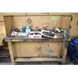 STEEL WELDING TABLE WITH BENCH VISE (DELAYED DELIVERY)