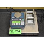 LOT/ GSE BENCH TOP PLATFORM SCALE WITH DIGITAL READ OUT & CALIBRATION WEIGHTS