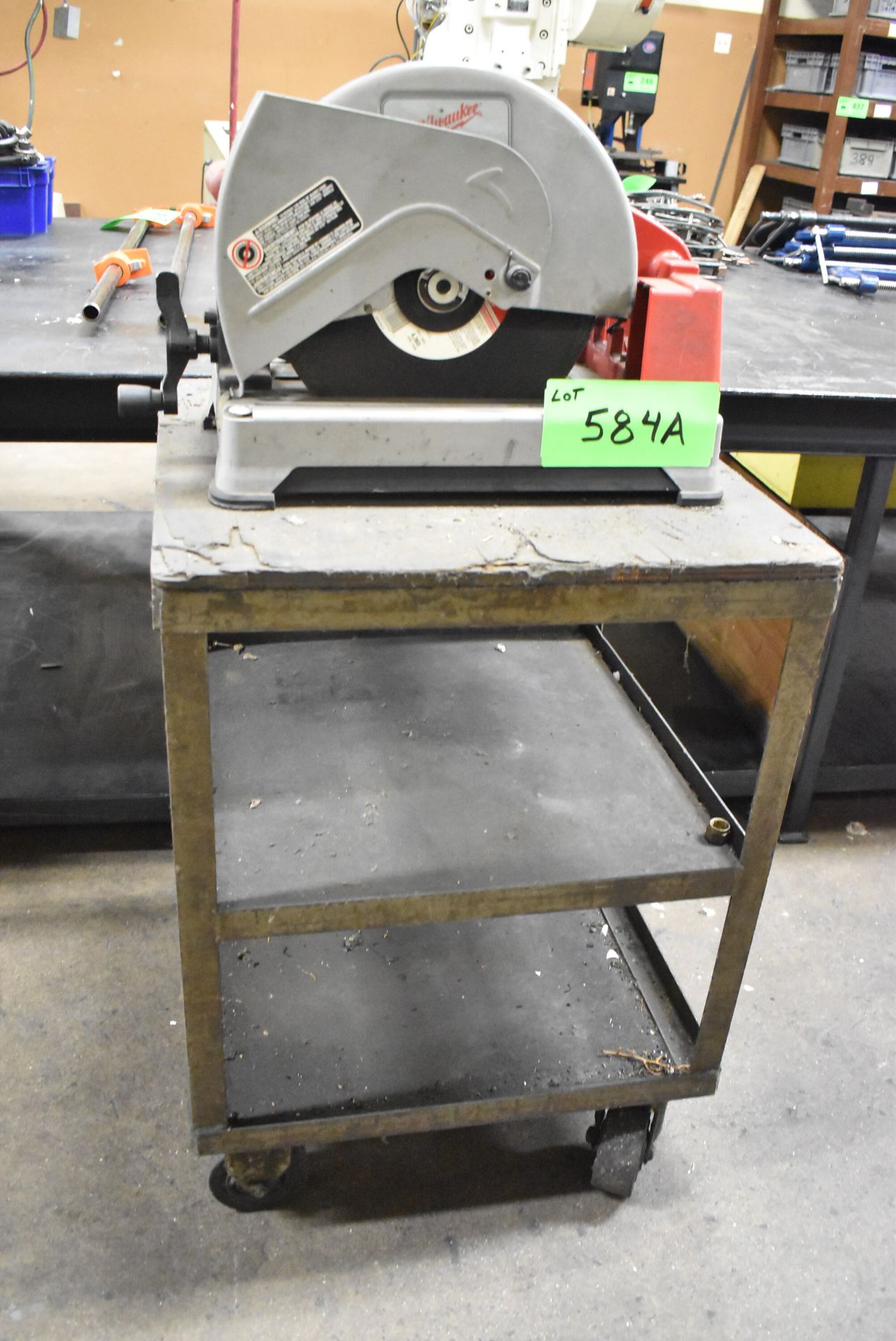 MILWAUKEE 14" ABRASIVE CUT OFF SAW WITH CART