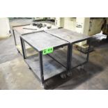 LOT/ (4) FLAT TOP SHOP CARTS