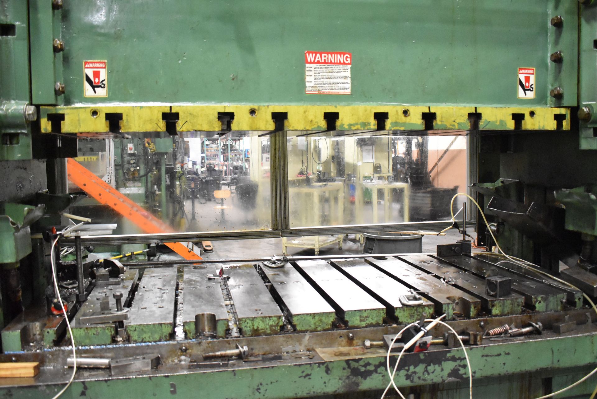 JOHNSON S2-100-72-30 100 TON CAPACITY MECHANICAL STRAIGHT SIDE STAMPING PRESS WITH AMETEK GEMCO - Image 3 of 10