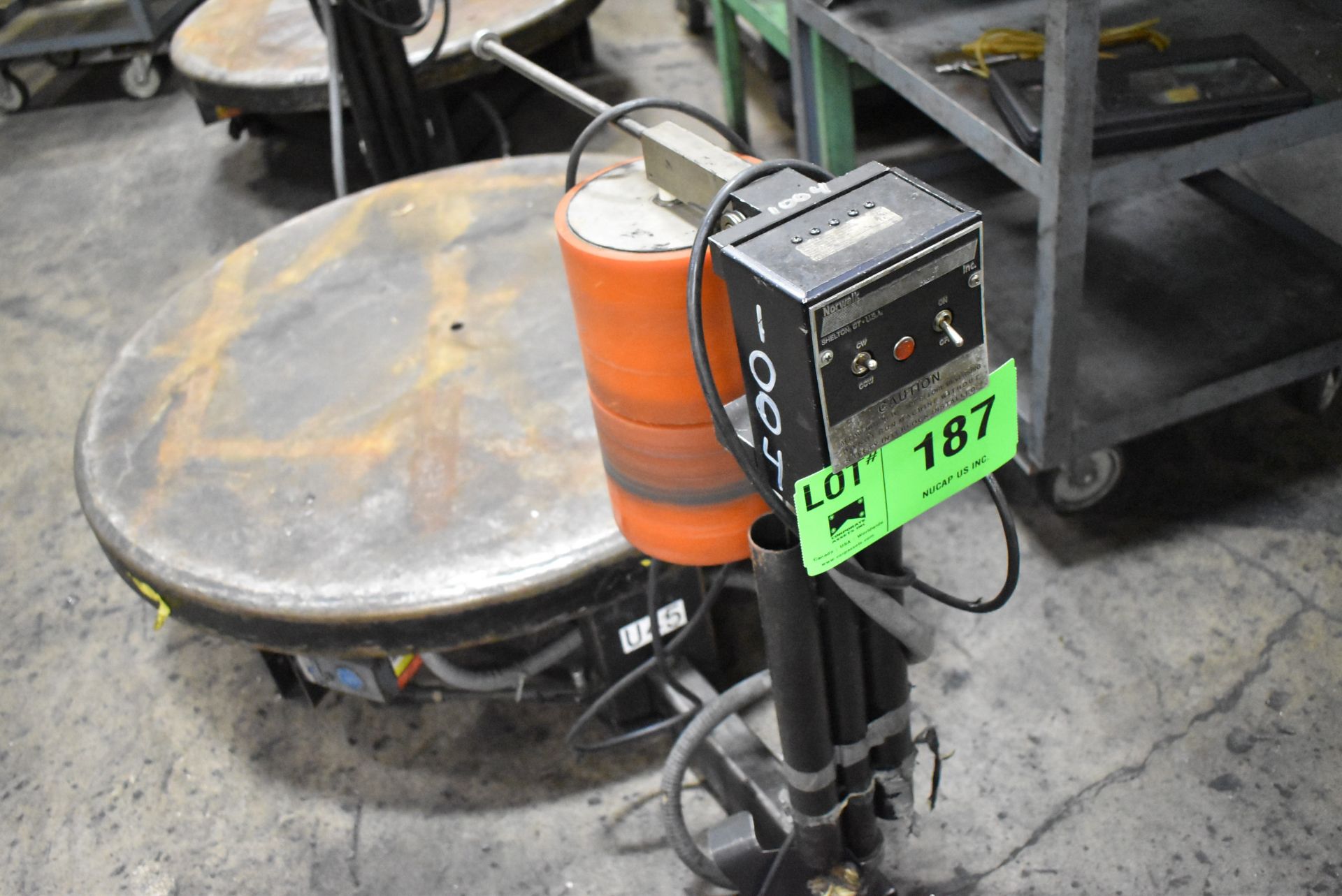 NORWALK INNOVATION 5,000 LB. CAPACITY 42" DIA. DECOILER/PAY OFF REEL WITH VARIABLE SPEED CONTROL,